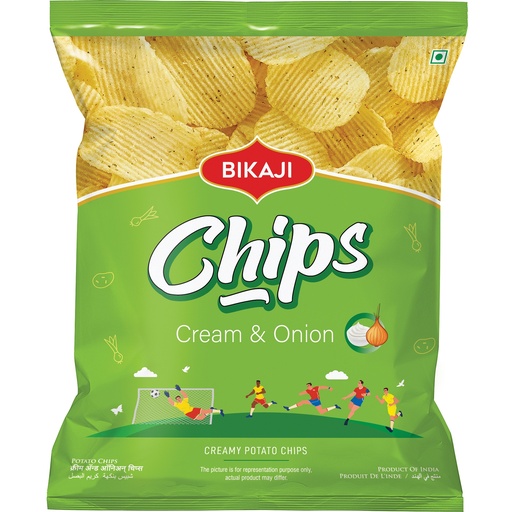 [BIK-41] Bikaji Potato Chips Cream N Onion (90x40G)