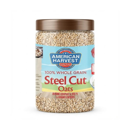 [AH-204] AH Steel Cut Oats (12x1kg) Jar