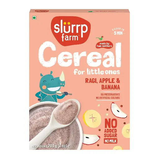 [SLF-04] Slurrp Farms Cereal: Ragi, Apple Banana (20x200 gms)