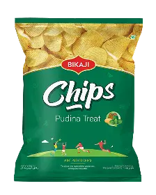 [BIK-84] Bikaji Potato Chips Pudina Treat (90x40G)