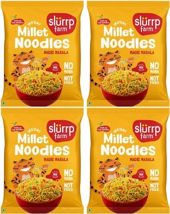 [SLF-22] Slurrp Farms Instant millet noodles - Magic Masala 4PACK (4x60gms)