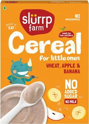 [SLF-25] Slurrp Farm Cereal for Little ones: Wheat Apple & Banana (20x300g)